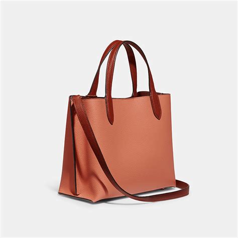 Stylish Colorblock Leather Tote - Willow 24 - Limited Availability